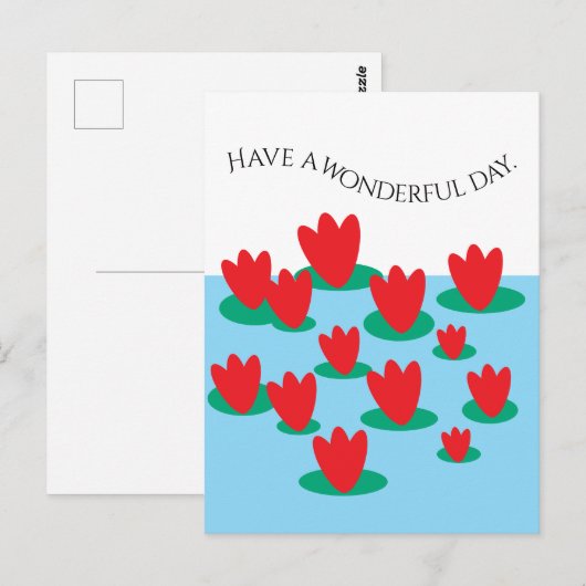 池の花 ポストカード (正面/裏面)