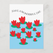 池の花 ポストカード (正面)