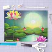 池の蓮の花 薄葉紙 (クラフト)