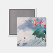 池の蓮 マグネット (正面/裏面)