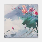 池の蓮 マグネット (正面)