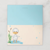 池の赤ちゃんシャワーのかわいい小さなあひも プレイスカード (外部開封)