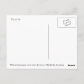 池の近くの白いガチョウ ポストカード (裏面)