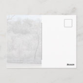 池の雪 ポストカード (裏面)