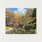 池の青楓 タペストリー (正面(横))