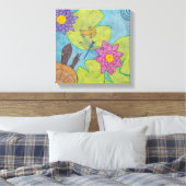 池の風景（黒）- キャンバスアート (インサイチュ (寝室))