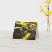 池の飼葉 カード (黄色い花)