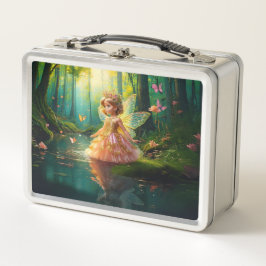 池の魔法の妖精 メタルランチボックス
