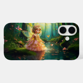 池の魔法の妖精 iPhone 16ケース