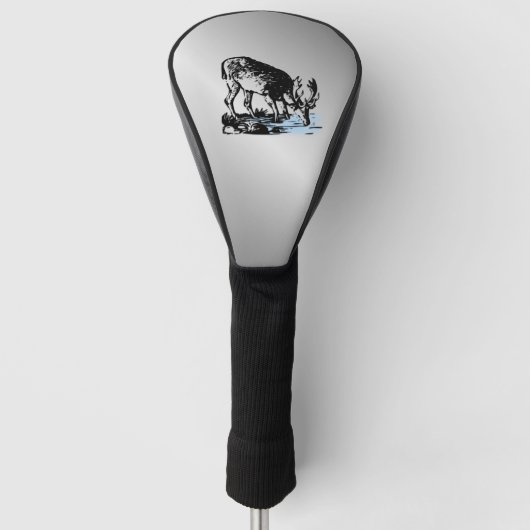池の鹿 ゴルフヘッドカバー (正面)