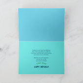 池の「うるう年誕生日蛙蓮」 カード (内部)