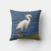 池のSnowy白鷺 クッション (裏面)