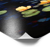 池への夕焼け印象派 フォトプリント            (角)