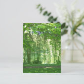 池を持つシダレヤナギ ポストカード (スタンド正面)