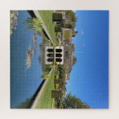 池を渡ってウォーマー城に向かって ジグソーパズル (横)