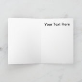 池カードにピンクと白の蓮きらめくの花 カード (内部)