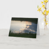 池カードの雲 カード (黄色い花)