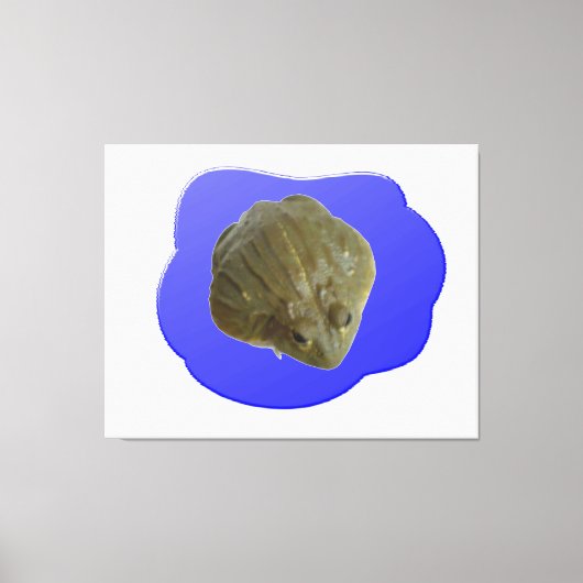 池キャンバスに水牛の水差し キャンバスプリント (正面)