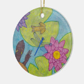 池シーン – セラミックオーナメント (左)