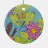 池シーン – セラミックオーナメント (裏面)