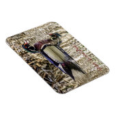 池ジグソーに泳ぐ雄のアヒルパズル マグネット (右側)