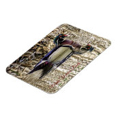 池ジグソーに泳ぐ雄のアヒルパズル マグネット (左側)