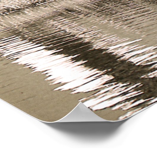 池セピア写真 ポスター (角)