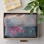 池ピンクの花のデコップハイランドカウズ 薄葉紙 (ギフト)