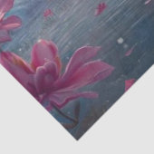 池ピンクの花のデコップハイランドカウズ 薄葉紙 (詳細)