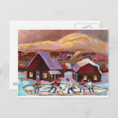 池ホッケーコージーウィンターシーン6X8 COPY.jpg ポストカード (正面/裏面)