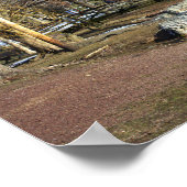 池ポスター付き橋 ポスター (角)