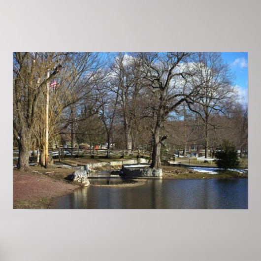 池ポスター付き橋 ポスター (正面)