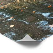 池ポスター付き滝 ポスター (角)