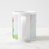 池リラックスにカエル ジャンボコーヒーマグカップ (裏面)