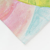 池リラックスにカエル フリースブランケット (角)