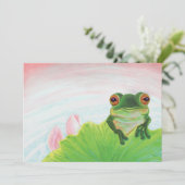 池リラックスにカエル 招待状 (スタンド正面)