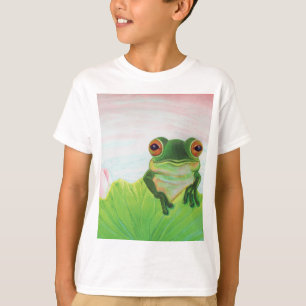 池リラックスにカエル Tシャツ