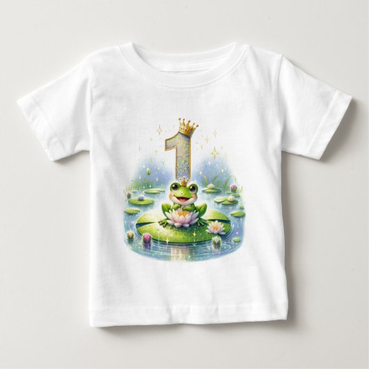池王室のパーティー:最初の誕生日 ベビーTシャツ (正面)
