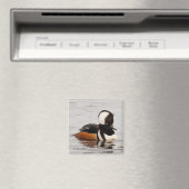 池素晴らしでフード付きメルガンサーダック マグネット (インサイチュ (食洗機))