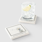 池花ダイアモンドフローリスト沿岸の名刺 ストーンコースター (横)