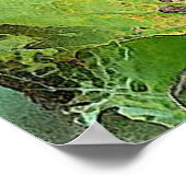 池蓮中国の筆絵画の芸術 ポスター (角)