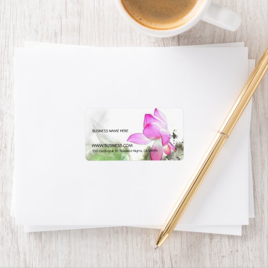 池蓮中国の筆絵画の芸術 ラベル (インサイチュ)