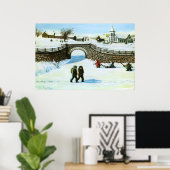 池遊のプリント ポスター (ホームオフィス)