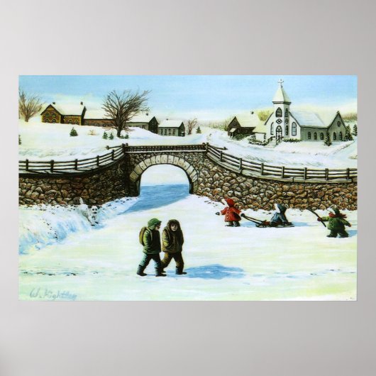 池遊のプリント ポスター (正面)