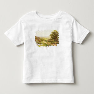 池1884年による子供との景色 トドラーTシャツ