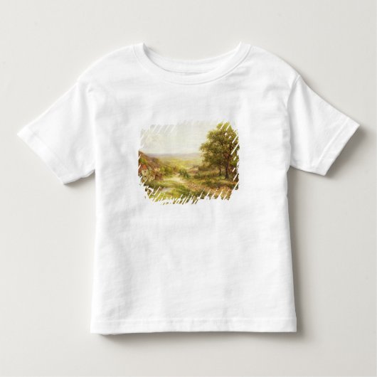 池1884年による子供との景色 トドラーTシャツ (正面)