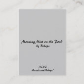 池ATCの朝の霧 名刺 (裏面)