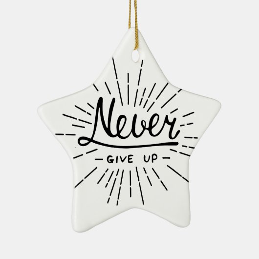 決してあきらめないで下さい セラミックオーナメント (右)