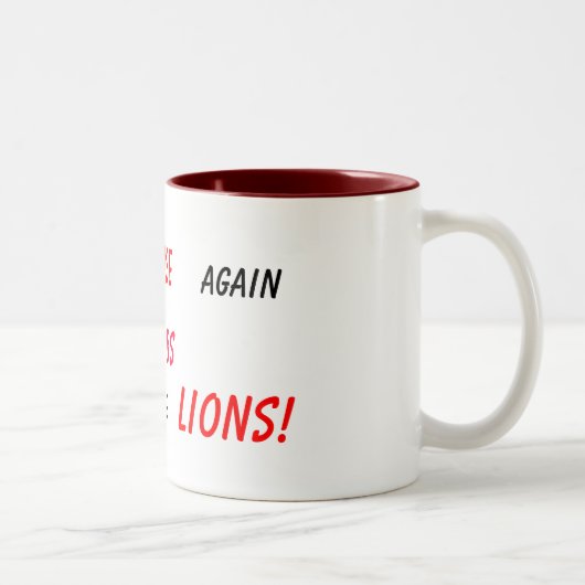 決してあきらめないで下さい! ツートーンマグカップ (右)