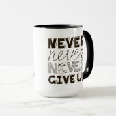 決してあきらめないで下さい マグカップ (正面右)